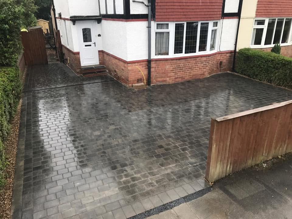 Completed landscaping